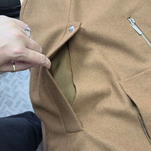 Kate & Mallory Elegant Wool Blend Cape Size L Poncho Cloak  Autumn Coat Luxury - Picture 5 of 13